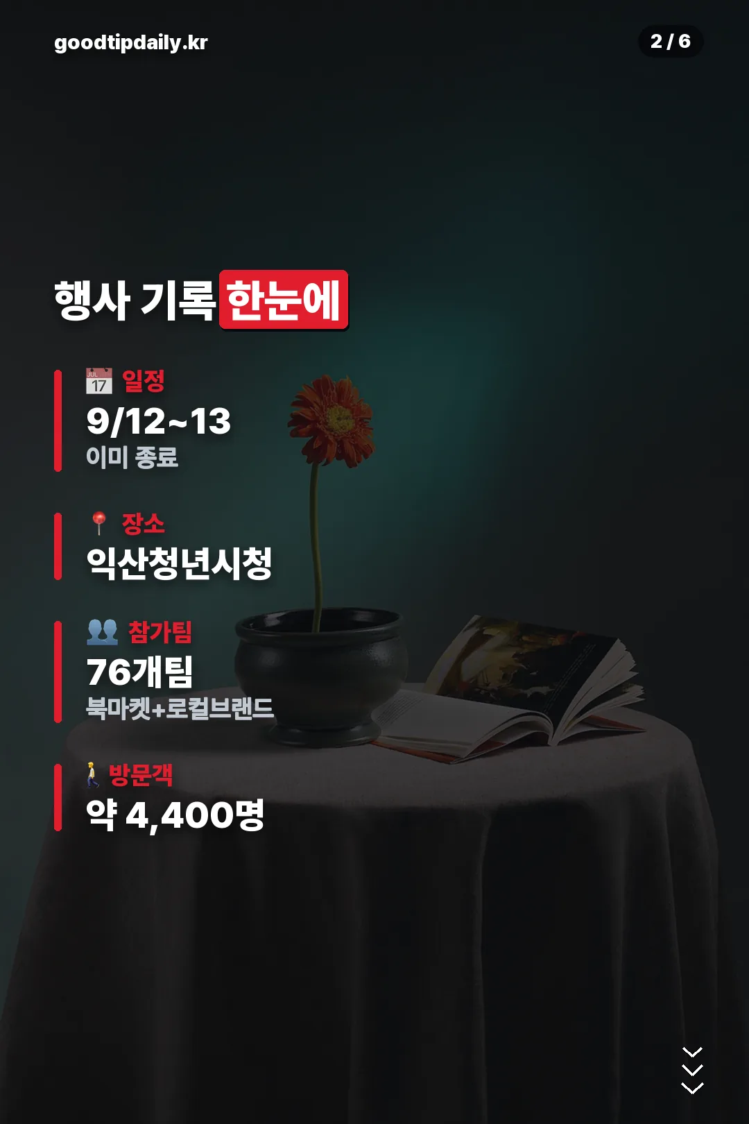 행사 기록 한눈에