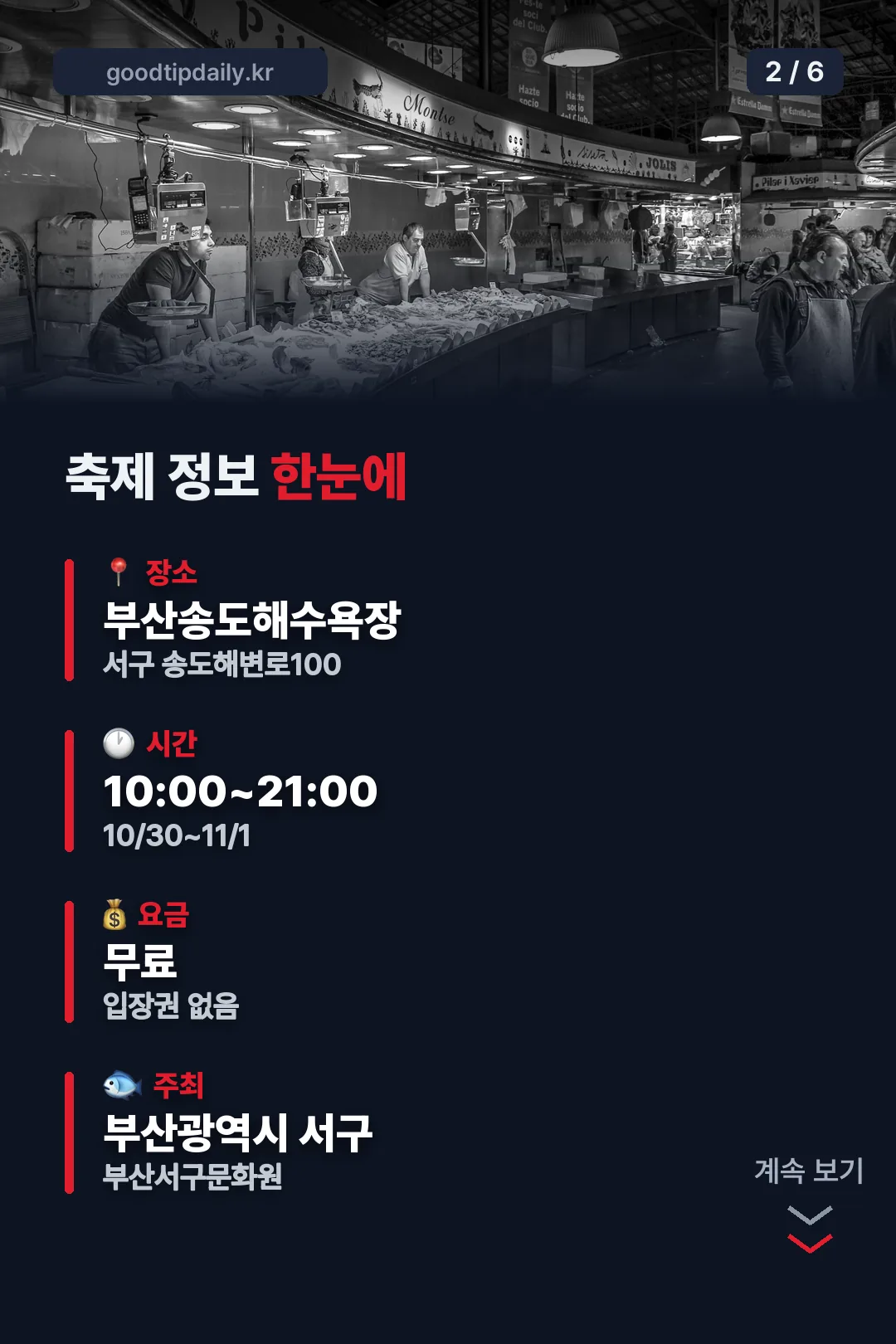축제 정보 한눈에