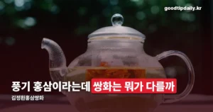 김정환홍삼쌍화 — 풍기 6년근 홍삼으로 만든 전통 쌍화